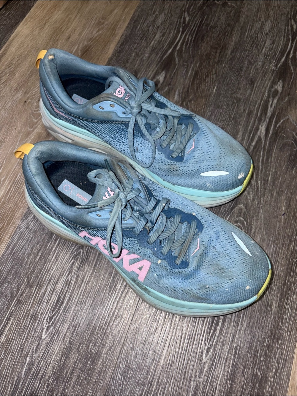 HOKA ONE ONE Bondi Blue Cushioned Running Walking Shoes Women’s Size 10.5B